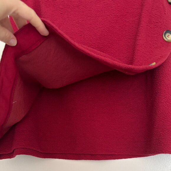 Maeve faux-wrap red mini skirt (size L) - Picture 3 of 4